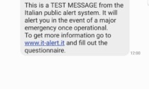 It-Alert, lunedì 22 gennaio secondo test in provincia di Torino