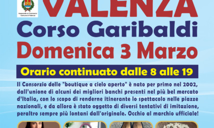 Domenica 3 marzo appuntamento con "Gli Ambulanti di Forte dei Marmi” a Valenza