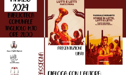 Venerdì, a Tagliolo Monferrato, presentazione del libro "Storie di Lotte, Lutti e Letti"