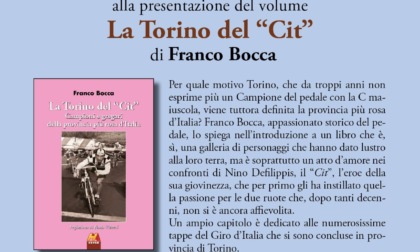 Tortona, venerdì 22 marzo presentazione del libro "La Torino del "Cit" di Franco Bocca