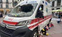 Alessandria, in piazzetta della Lega ambulanza colpita nel conflitto ucraino