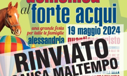 Rinviato l'evento "Una domenica al Forte Acqui" a causa del maltempo