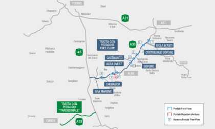 Asti-Cuneo, dal 1 settembre entra in funzione il sistema Free Flow