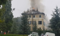 Gavi: Villa Lomellina, la dimora che fu del conte Raggio, semidistrutta da un incendio