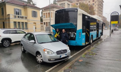 Incidente tra autobus e auto in spalto Borgoglio ad Alessandria