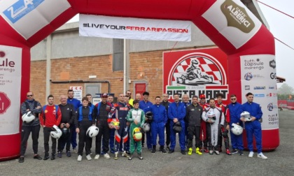 La Scuderia Ferrari Club Alessandria in pista a Bosco Marengo per una "6 Ore" di kart