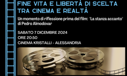 Al Cinema Kristalli di Alessandria incontro con la Cellula Coscioni per parlare del fine vita