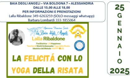 Ad Alessandria la conferenza "La felicità con lo Yoga della Risata" con Laura Ribaldone