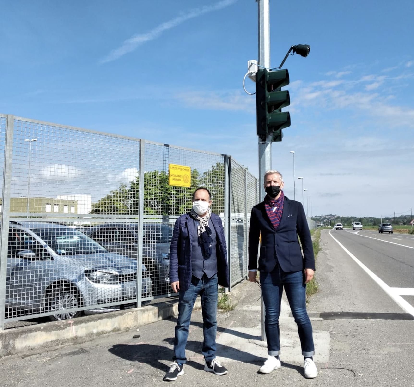 Alessandria installato semaforo di fronte al carcere di San